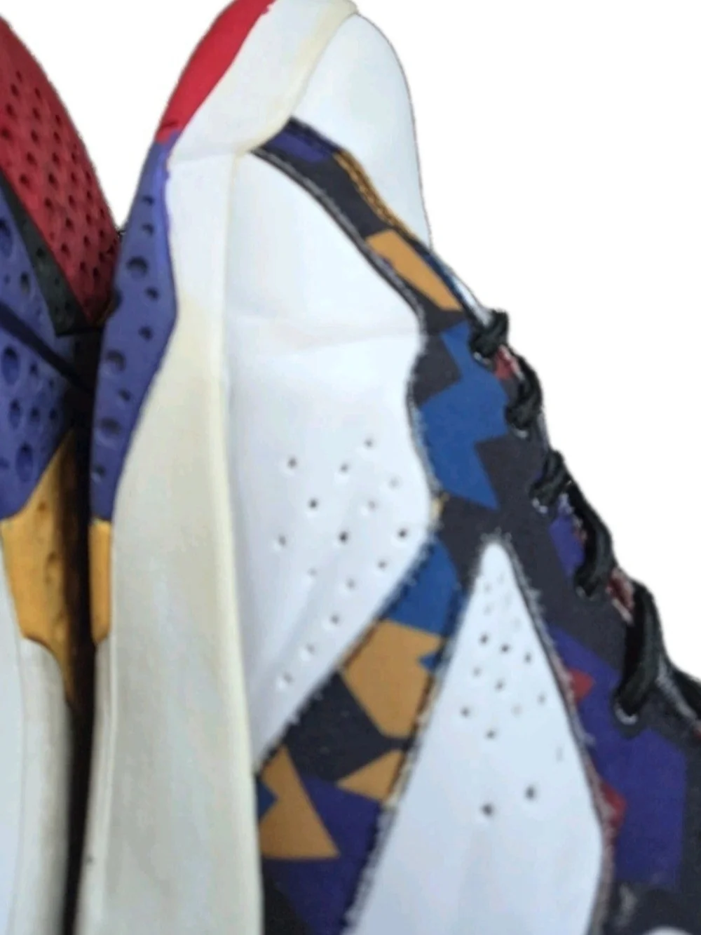 Air Jordan 7 Retro Sweater Shoes White Multicolor 2015 US Men's Size  8